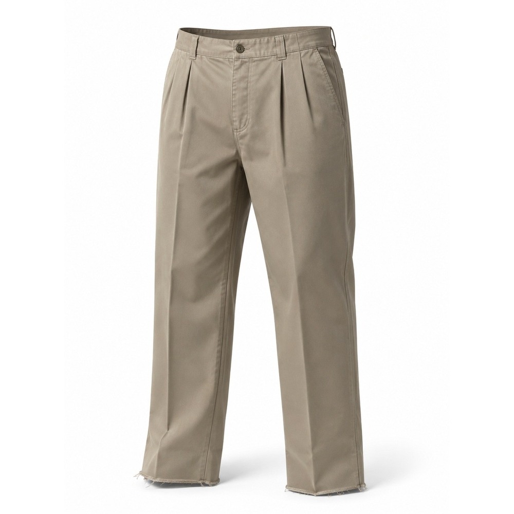 Vtg Deadstock Nike Playerpant Mens 36 Khaki Pleated Pant Unhemmed 152617-235 NWT